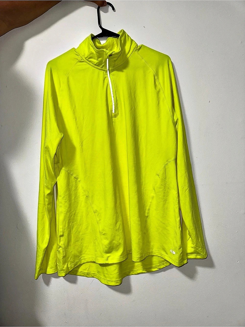 Nike Women's Quarter-Zip Pullover Yellow Size XL